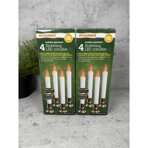 Sylvania NOMA/INLITEN-IMPORT V24329 8pc 9" Battery Operated Flickering LED